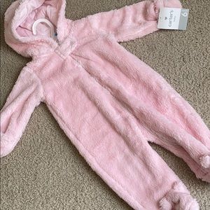 NWT Carters pink bear bunting